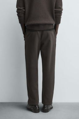 PANTAL?N CINTURA JOGGER CONFORT / Marr?n oscuro - Zara фото 11