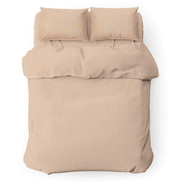 Пододеяльник 1,5 спальный 145х215см "Виши, беж", бязь "Комфорт" 121г/м2, хлопок 100%, упаковка "классическая" ПВХ 28х41см, "Домашняя мода" (Россия)