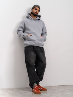 Толстовка мужская с капюшоном "Вasic" меланж