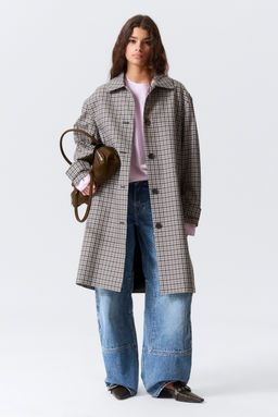 Gabardina de corte relajado