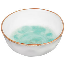 Салатник 1 л 18*18*7 см "Кантри" бирюзовый, фарфор