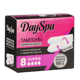 Цена за 2 шт. Тампоны «Day Spa» Super, 8 шт