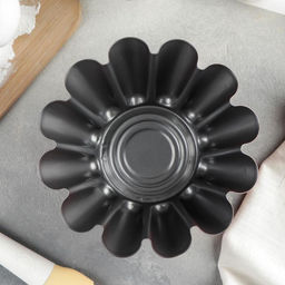 Форма для ромовой бабы и кулича Бутон, 19,5?9 см, антипригарное покрытие, цвет бордовый - Доляна фото 2