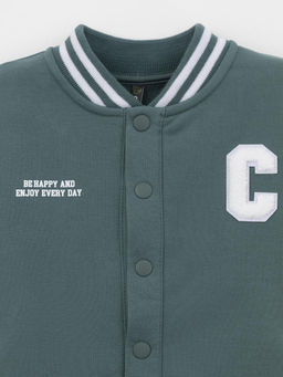 КР 302678/темный малахит жакет (бомбер) для мал