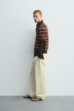 POLO PUNTO JACQUARD RAYAS / Marr?n - Zara фото 4