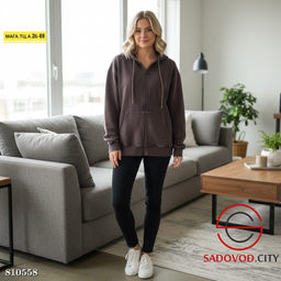 Толстовка женская с рисунком на спине - Bruno фото 6