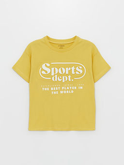 Bisiklet Yaka K?sa Kollu Bask?l? Erkek Bebek Ti??rt