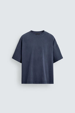 CAMISETA B?SICA LAVADA / Azul?n - Zara фото 7