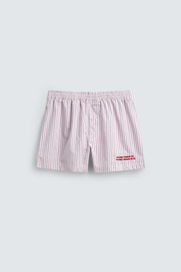 EMBROIDERED POPLIN BOXERS - Zara фото 7