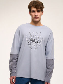 Лонгслив светло-серый CN25116L - Nota bene фото 2