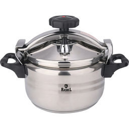 Скороварка 3л из нержавеющей стали, 2 крышки (10228010/151025/5317689, Китай) (R-318) /RASHEL/
