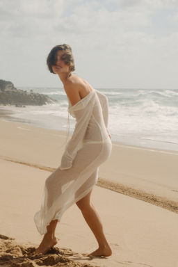 Vestido playero en punto holgado - H&m фото 6