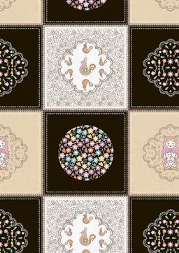 Ткань для пэчворка PEPPY КРОШКИ-МАТРЁШКИ ФАСОВКА 60 x 110 см 146 г/кв.м 5 100% хлопок КМ-01 Панель