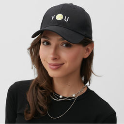 Кепка MINAKU YOU, чёрная, размер 56-58