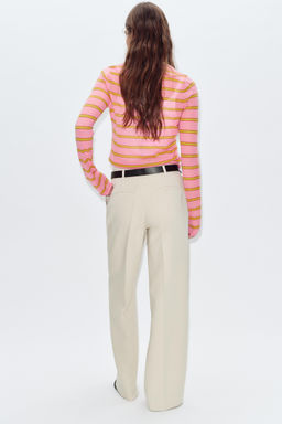 STRAIGHT TROUSERS WITH DARTS AND BELT - Zara фото 15