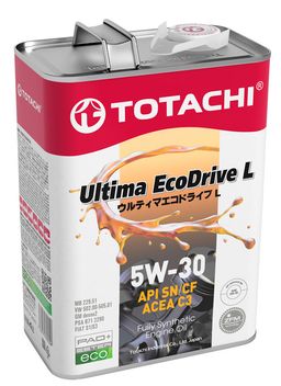 Масло моторное TOTACHI Ultima EcoDrive L Fully Synthetic SN/CF 5W-30 4л