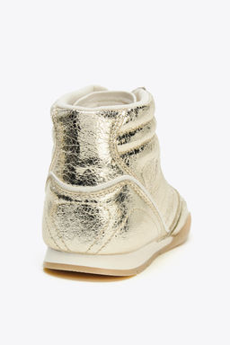 METALLIC-EFFECT HIGH-TOP TRAINERS - Zara фото 5