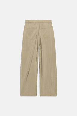 PANTAL?N FLUIDO PLIEGUES / Verde gris - Zara фото 7