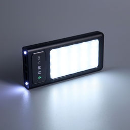 Внешний аккумулятор 485, 10000 мАч, кабели Type-C/Lightning/MicroUSB, фонарь, чёрный - Simaland фото 12