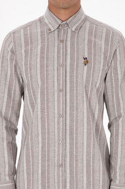 Erkek A__k Kahverengi Uzun Kollu G_mlek Sepette S_rpriz _ndirim - U.s. polo assn фото 6