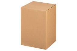 Ваза 14*14*31,5 см 3,9 л, коричневая, стекло