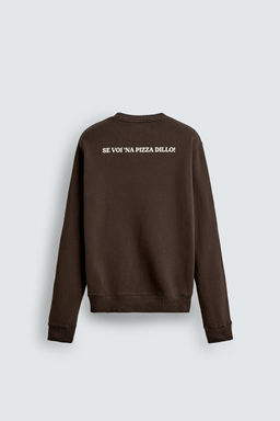 PIZZERIA LA MONTECARLO PRINTED SWEATSHIRT - Zara фото 8