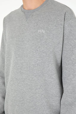 Мужской серый меланжевый базовый свитшот Неожиданная скидка в корзине - U.s. polo assn фото 7
