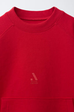SUDADERA INTERLOCK SPORTY LOGO / Rojo - Zara фото 6
