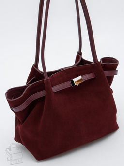 Сумка женская кожаная 990181NN wine red Natale Navetta