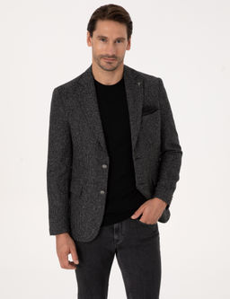 Siyah Slim Fit Ceket
