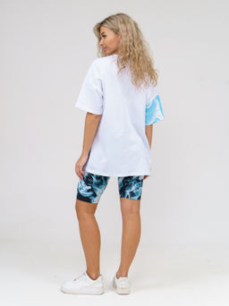 910 Костюм "белый/голубой"