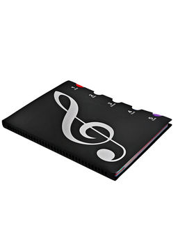 Нотная папка - 30 файлов 60 листов черная