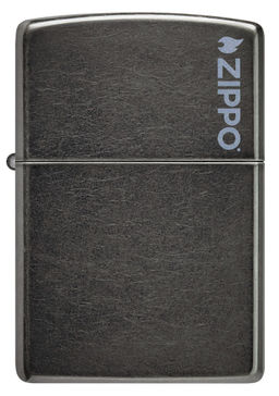 Зажигалка ZIPPO Логотип с темно-серым покрытием | Logo Gray Dusk 28378ZL  фото 2