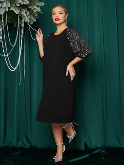 Платье 0218-2 чёрный кварц - Dora фото 65