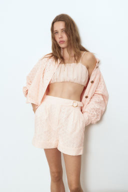 Chaqueta de algod?n con bordado ingl?s - H&m фото 4