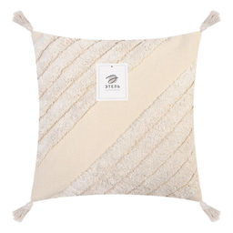 Наволочка декоративная Этель Бохо, 45х45 см, цвет молочный, 100% хлопок  фото 5