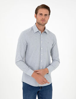_ndigo Slim Fit Uzun Kollu G_mlek - Pierre cardin фото 3