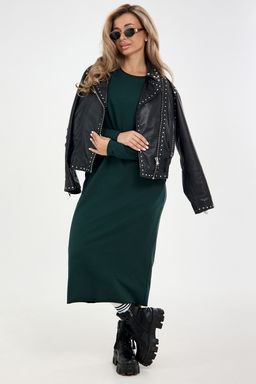 Платье-футер-длинное