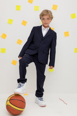 ТК 37021/темно-синий пиджак для мал - Crockid фото 4