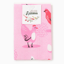 Полотенце кух. Доляна Chicken 28х46 см, рогожка, 100% хл, 160г/м2  фото 5