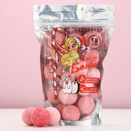 Набор Ты просто бомба, бомбочки для ванны, 18 шт по 20 гр, аромат клубники - Чистое счастье фото 3