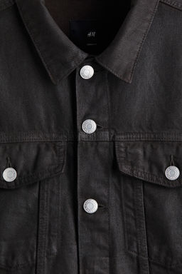 Cazadora trucker en denim revestido - H&m фото 5