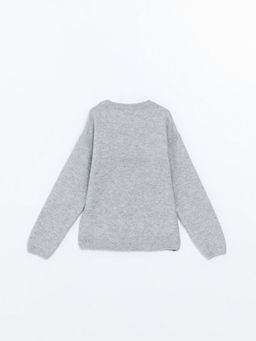 Bisiklet Yaka K?z ?ocuk Triko Kazak - Waikiki фото 3