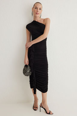 Murdum Vucuda Oturan Cut Out/Pencere Detayl? Tul Abiye Gece Mezuniyet Elbisesi TPRSS25EL00004 - Trendyolmilla фото 7