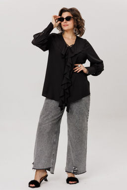 Блуза ANELLI 1679-Р черная романтика  фото 10