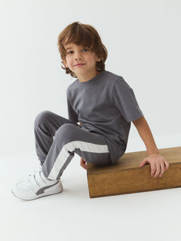 Брюки со спущенным шагом и лампасами Маренго - Bungly фото 5