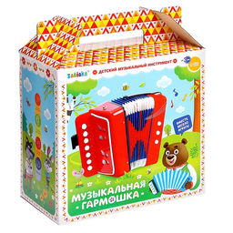 Музыкальная игрушка Гармонь, детская, цвет красный - Zabiaka фото 6