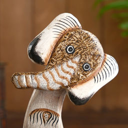 Сувенир на подставке «Слоник», 14×4.5×30 см, дерево