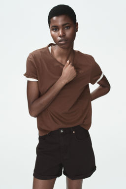 Camiseta con borde enrollado - H&m фото 5