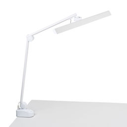 ULM-D116 18W/3000-6500K/DIM WHITE Светильник настольный светодиодный на струбцине. Сенсорный выключатель. Диммер. Белый. ТМ Uniel